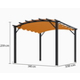 Voir la diapositive 3 : Hisense Pergola arche 11.22 m2 rouille - per 3433 gr