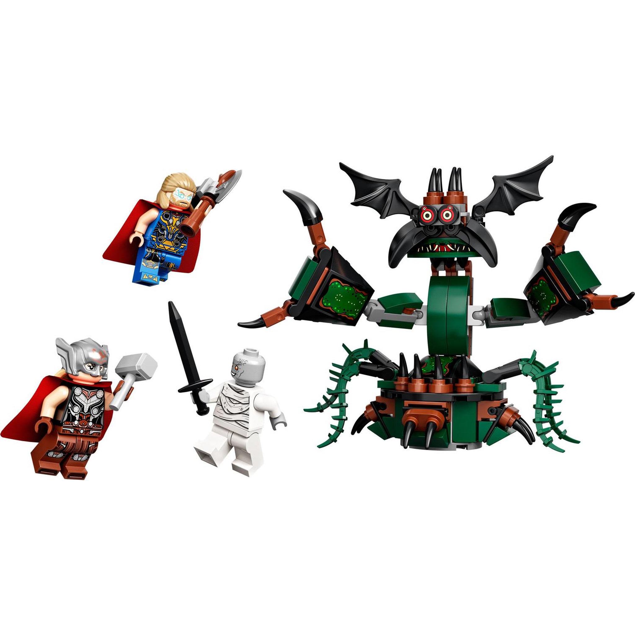 Voir la diapositive 2 : LEGO Marvel 76207 Attaque sur le Nouvel Asgard, Jouet à Construire avec Thor Avengers