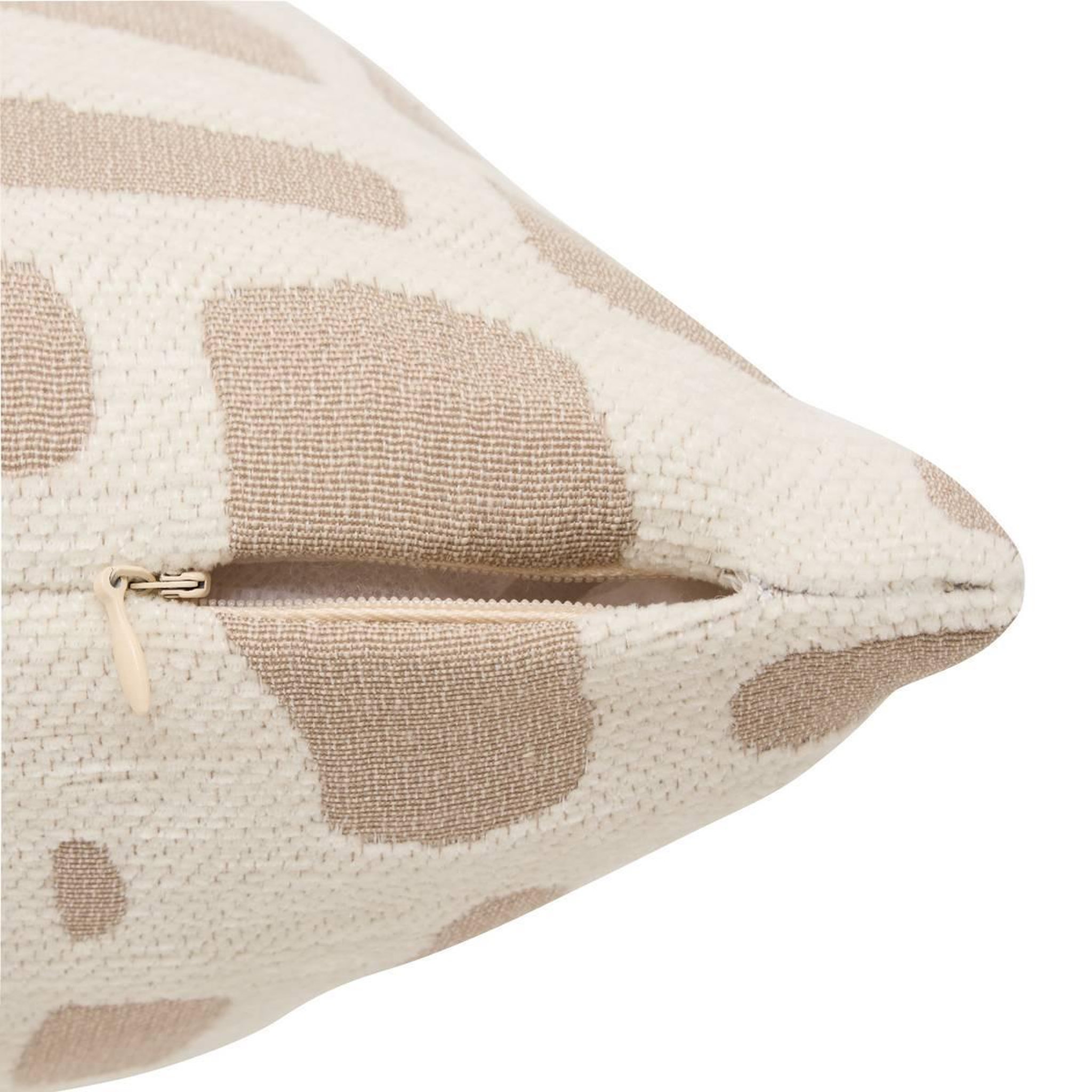 Voir la diapositive 3 : ATMOSPHERA Coussin déco jacquard  marlia  40x40cm beige