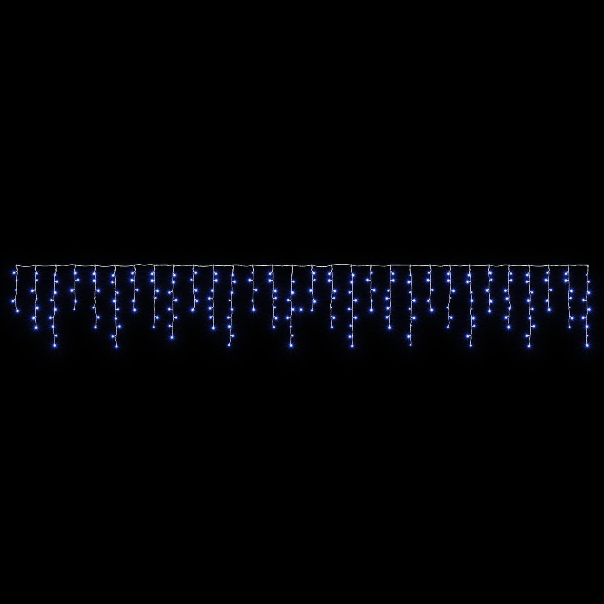 Voir la diapositive 4 : VIDAXL Rideaux lumineux 210 LED Bleu 500 x 72 cm