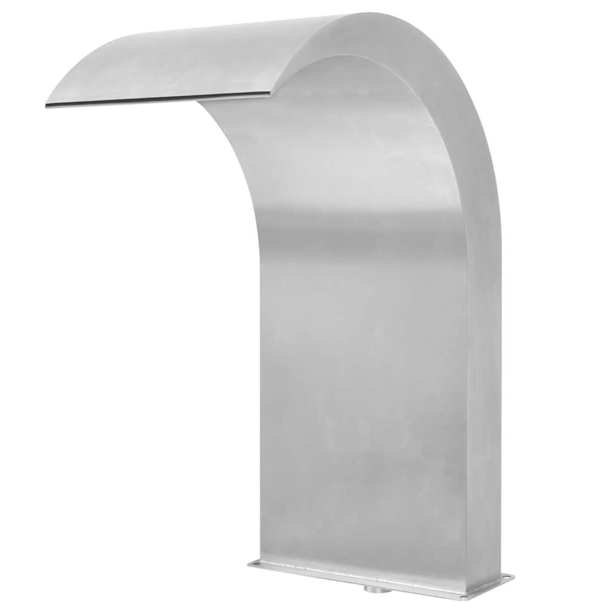 VIDAXL Fontaine d'etang Acier inoxydable 45 x 30 x 65 cm Argente