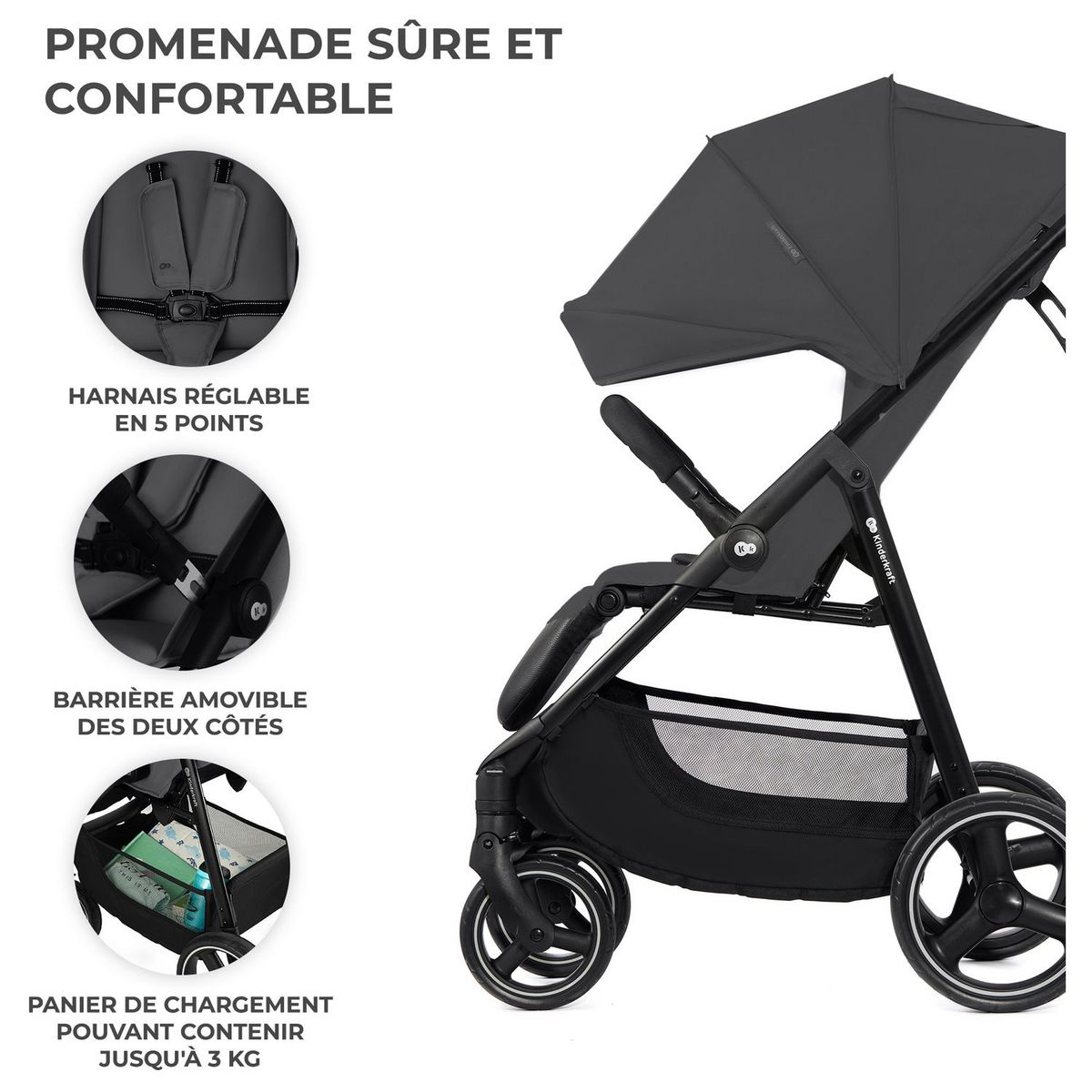 KINDERKRAFT Poussette TRIG 3