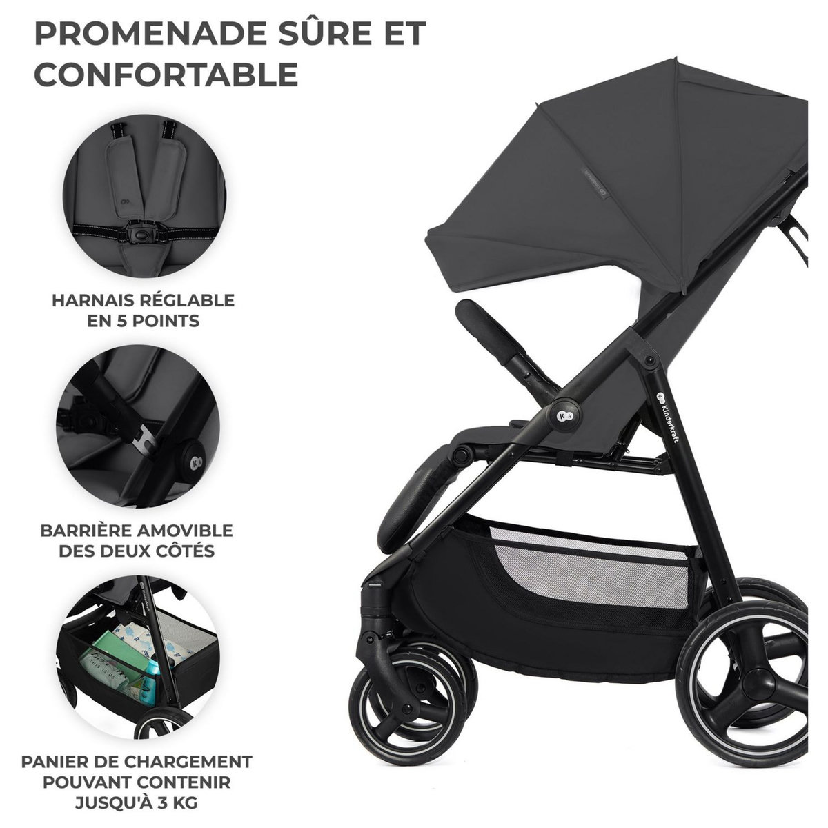 KINDERKRAFT Poussette TRIG 3