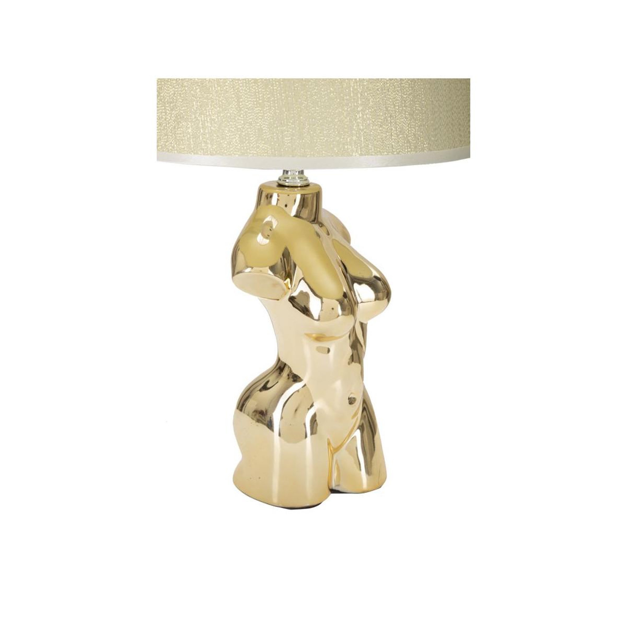 Voir la diapositive 3 : Paris Prix Lampe à poser en céramique  woman  42cm or
