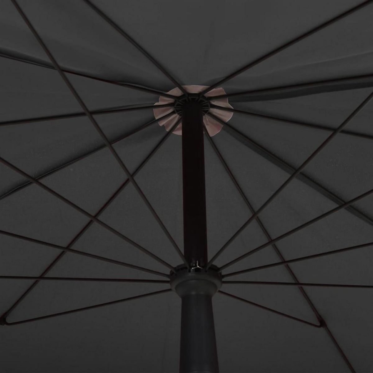 VIDAXL Parasol de jardin avec mat 200x130 cm anthracite