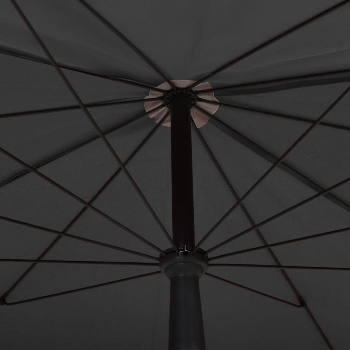 VIDAXL Parasol de jardin avec mat 200x130 cm anthracite