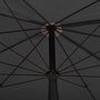 Voir la diapositive 5 : VIDAXL Parasol de jardin avec mat 200x130 cm anthracite