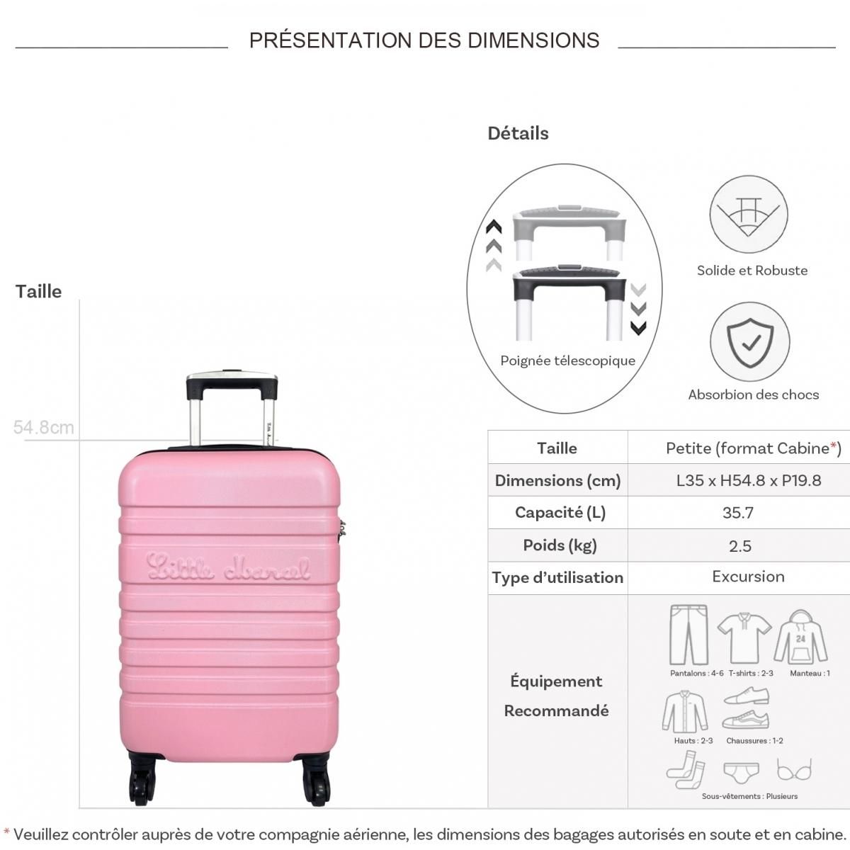 Little Marcel Valise cabine passe-partout rigide 54.8 cm