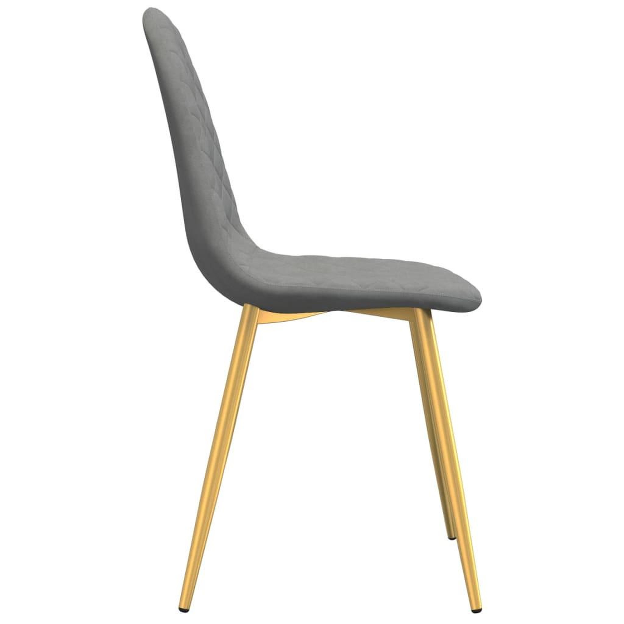 Voir la diapositive 5 : VIDAXL Chaises a manger lot de 6 gris clair velours