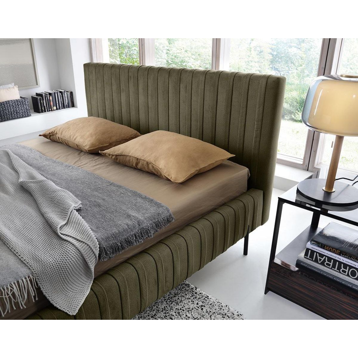 LISA DESIGN Flavio - lit coffre - 140x200 cm - sommier inclus - en simili