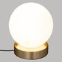 Voir la diapositive 2 : ATMOSPHERA Lampe Boule à Poser Déco  Dris  16cm Blanc & Or