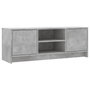 Voir la diapositive 2 : VIDAXL Meuble TV gris beton 102x30x37,5 cm bois d'ingenierie