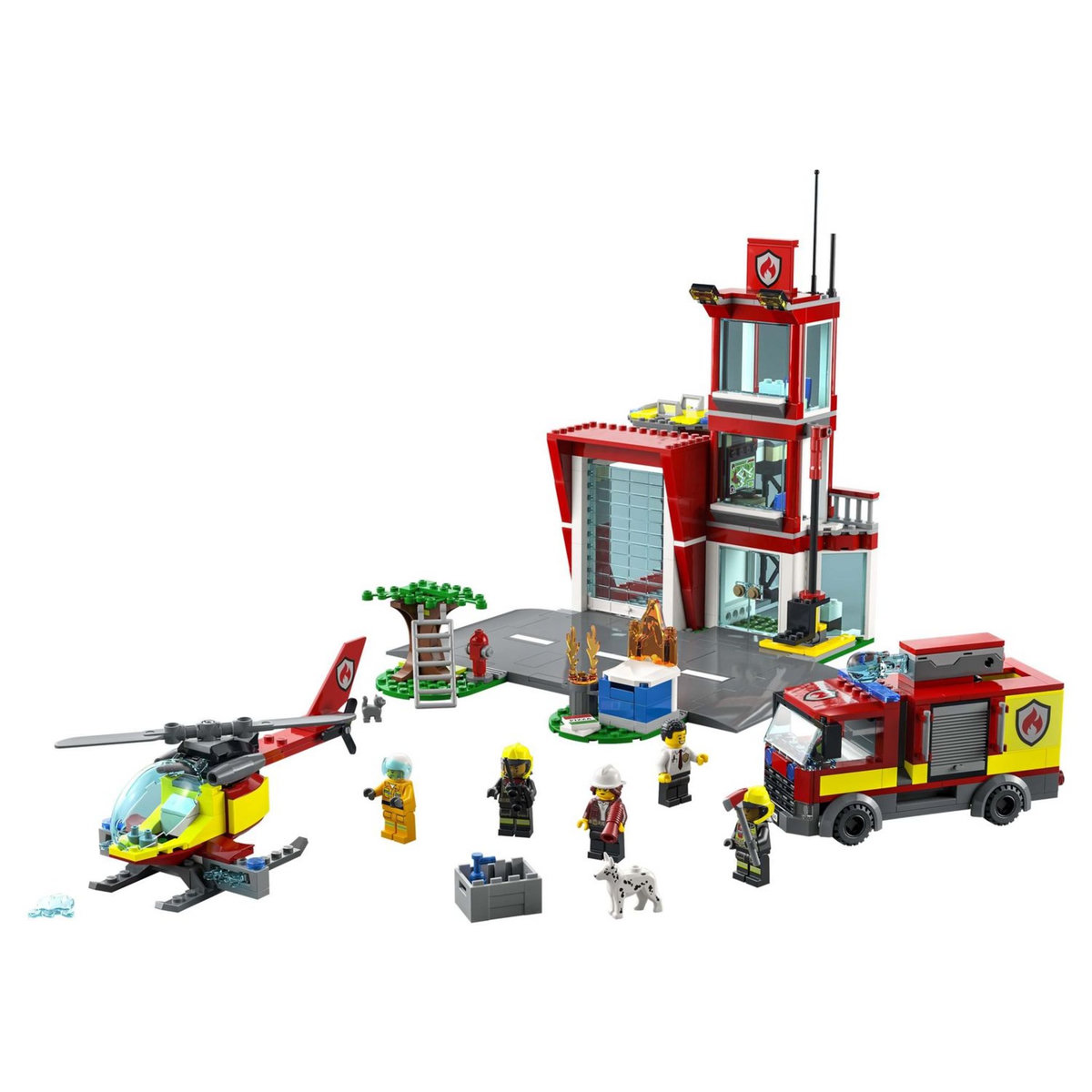 LEGO City Fire 60321 - La Brigade Pompiers avec Jouet Camion Set pour Enfants dès 7 ans