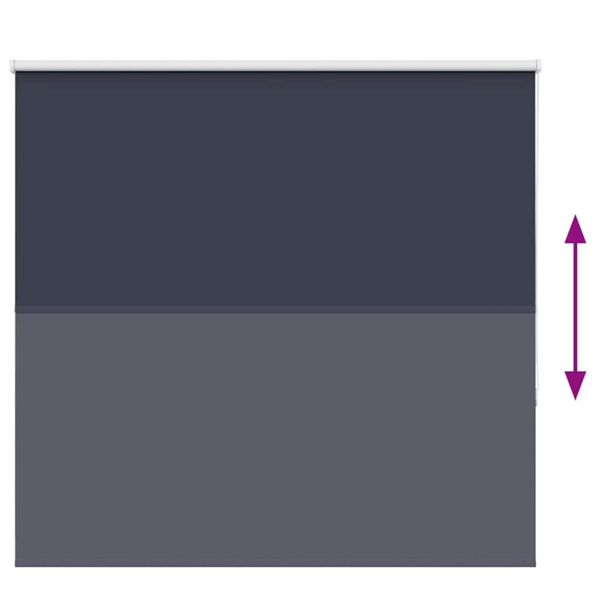 VIDAXL Store enrouleur occultant largeur du tissu 146,6 cm polyester