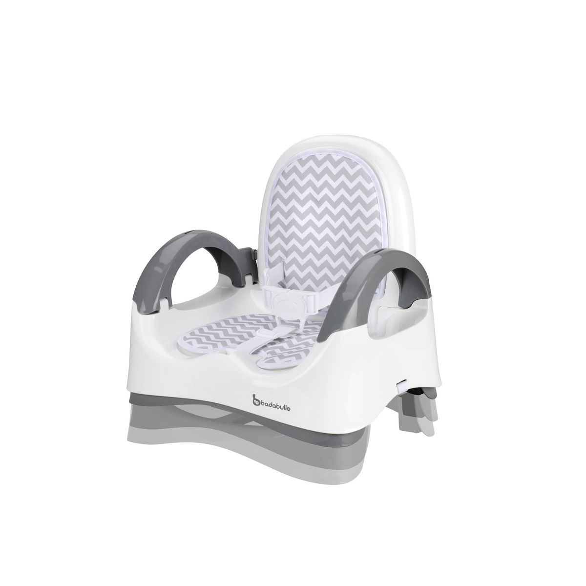 BADABULLE Rehausseur de chaise confort évolutif - Gris/blanc