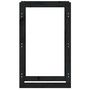 Voir la diapositive 5 : VIDAXL Support pour bois de chauffage Noir 60x25x100 cm Bois de pin
