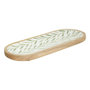 Voir la diapositive 1 : SECRET DE GOURMET Plat de Présentation en Bois  Inaya  40cm Vert Olive