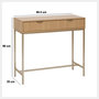Voir la diapositive 6 : FIVE Console 2 tiroirs en bois TASSO - Marron