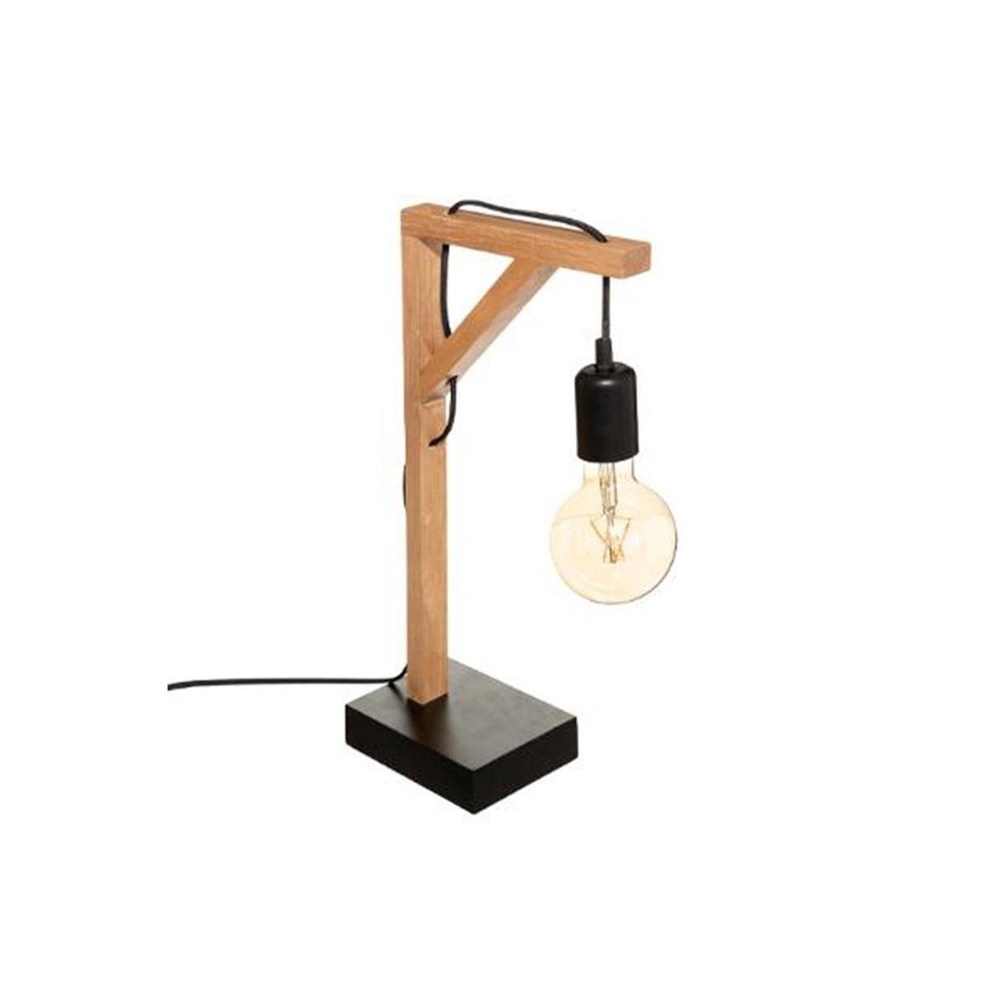 ATMOSPHERA Lampe à poser design  wild  46cm noir & naturel