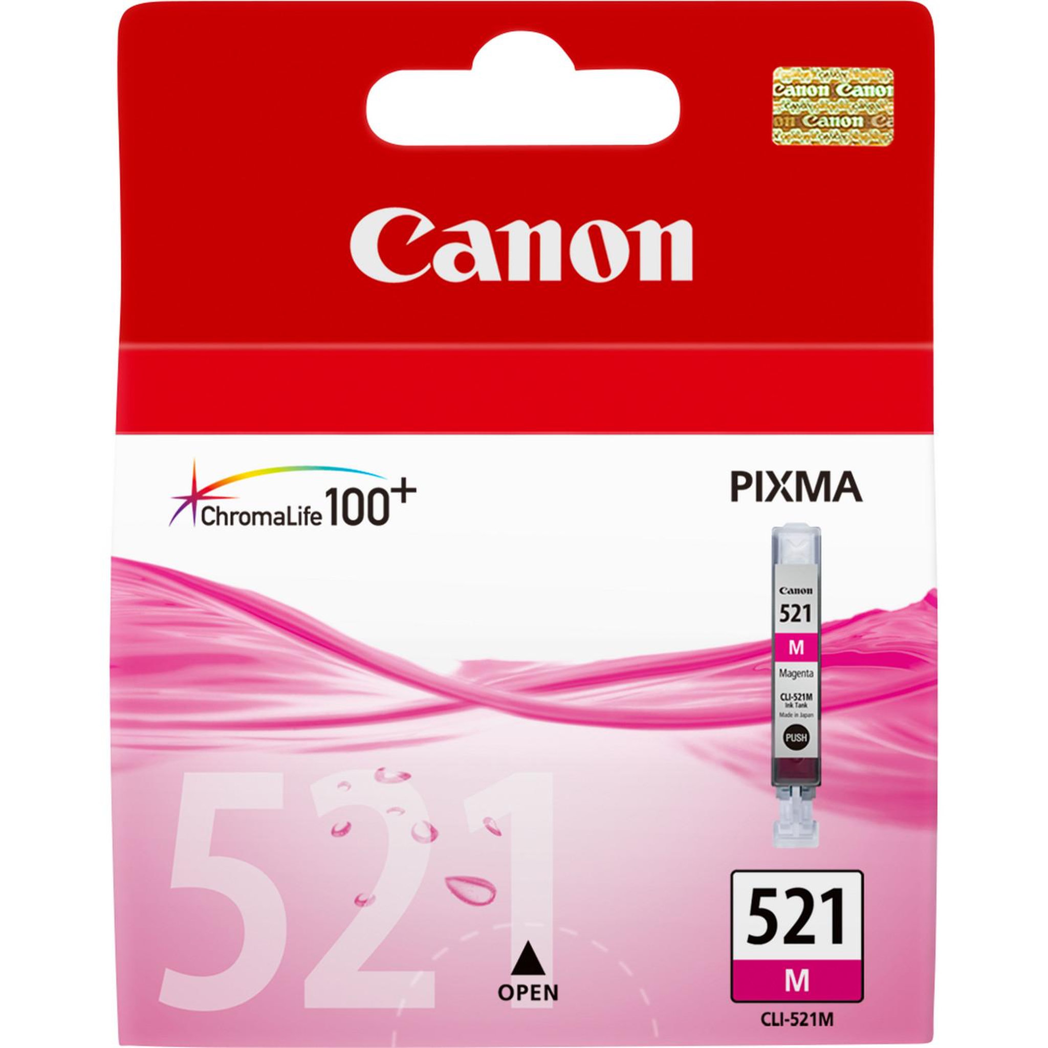 Voir la diapositive 2 : Canon Canon cartouche d'encre magenta cli-521m