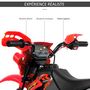 Voir la diapositive 5 : HOMCOM Moto cross électrique enfant 3 à 6 ans 6 V phares klaxon musiques 102 x 53 x 66 cm rouge et noir