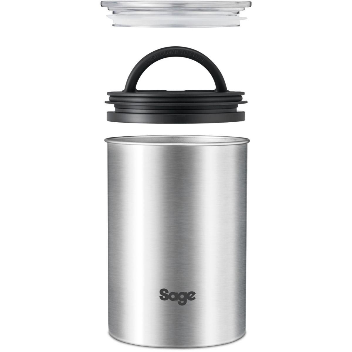 SAGEMCOM Boite à café conservation sous vide acier inox