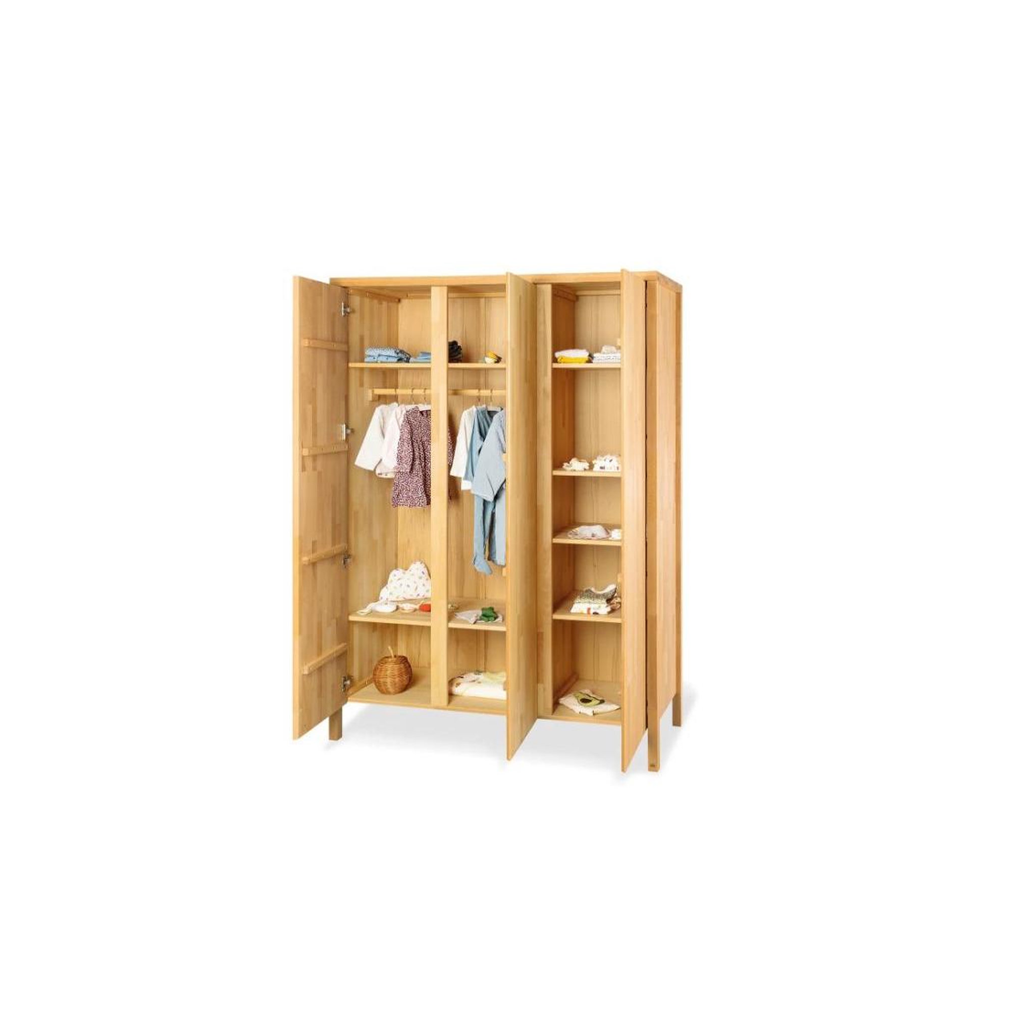Voir la diapositive 2 : Pinolino Grande armoire Enno 3 portes