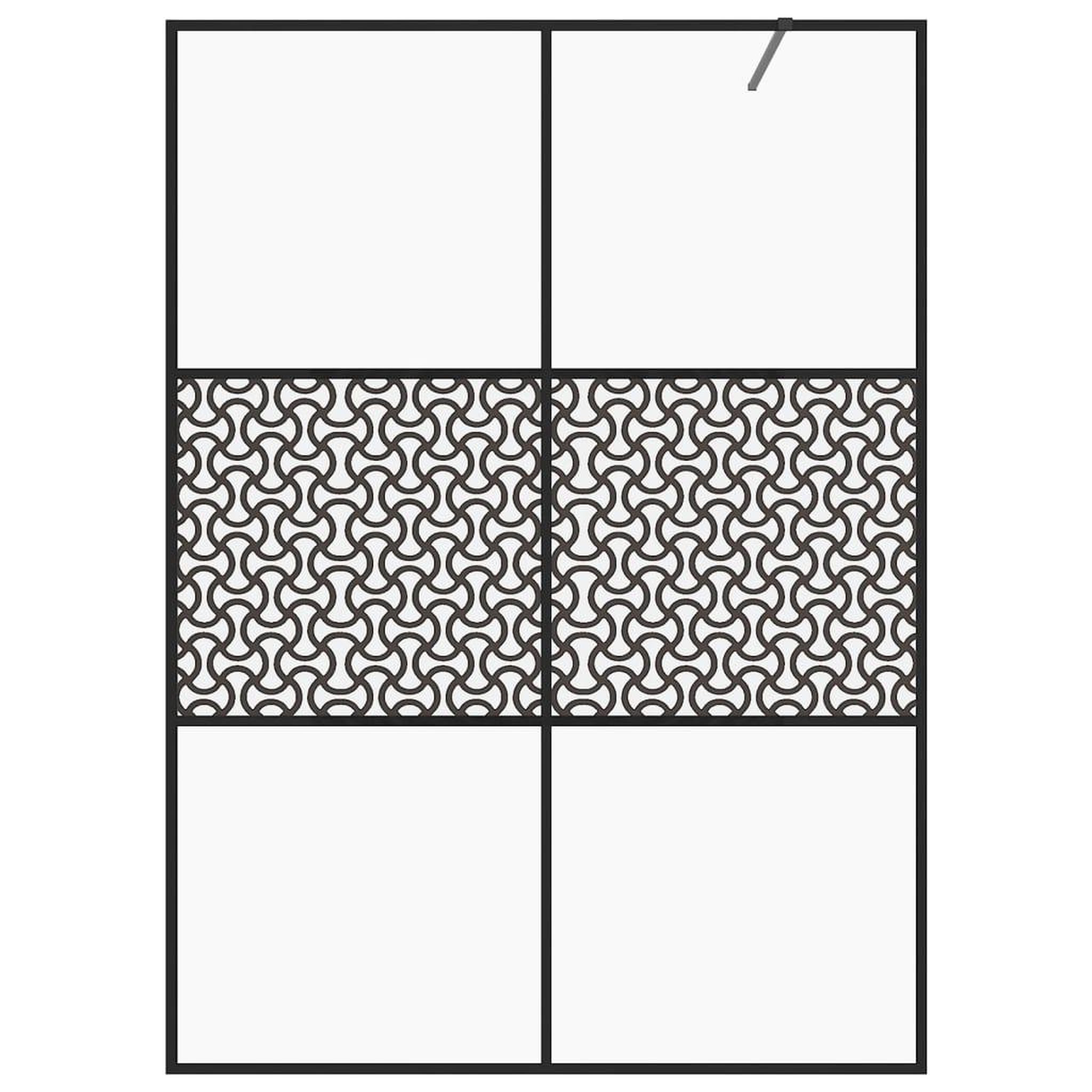 Voir la diapositive 3 : VIDAXL Paroi de douche avec verre ESG transparent 140x195 cm Noir