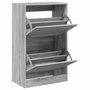 Voir la diapositive 2 : VIDAXL Armoire a chaussures sonoma gris 60x34x96,5cm bois d'ingenierie