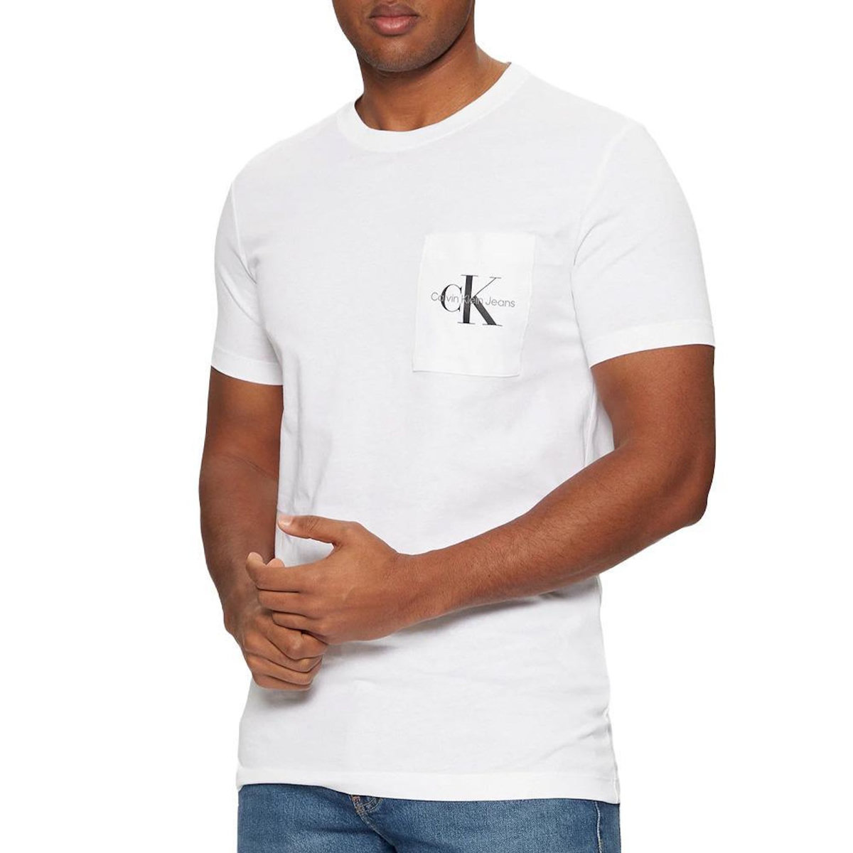 CALVIN KLEIN JEANS T-Shirt Blanc Homme Calvin Klein Jeans Core Monologo