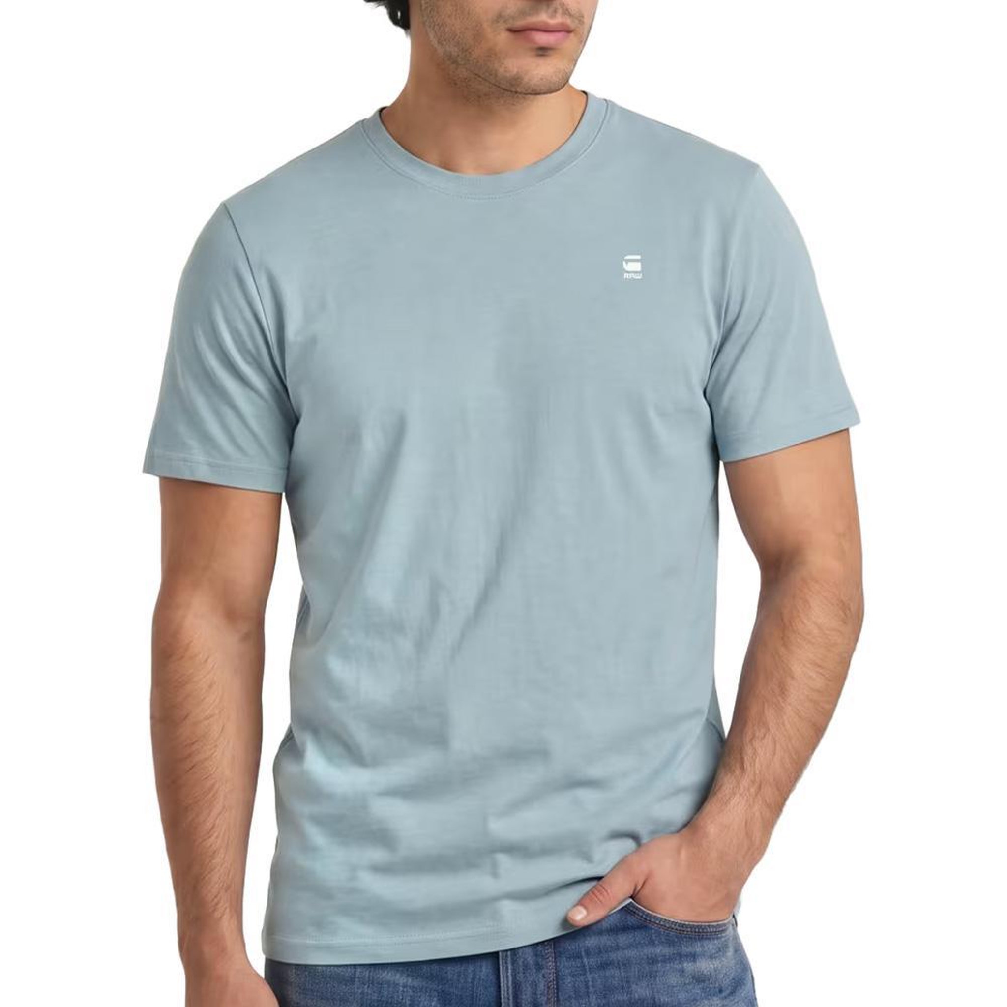 G-Star Raw T-shirt bleu homme g-star raw d25949 dgr. Coloris disponibles : Bleu