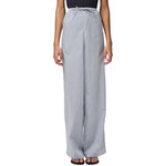 Pieces Pantalon fluide Bleu/Marron Femme Pieces Feline. Coloris disponibles : Bleu