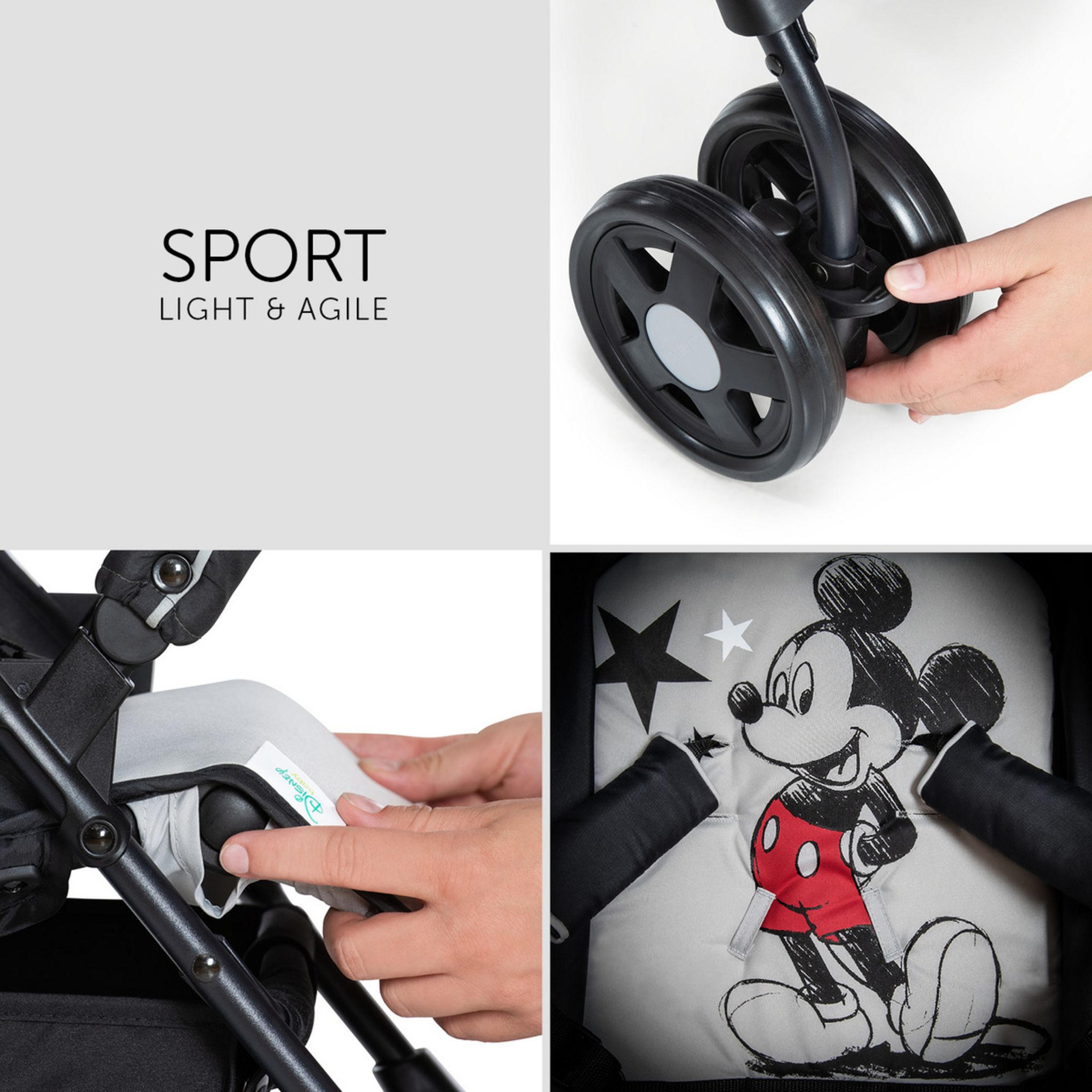 HAUCK Poussette de voyage Sport Mickey Stars
