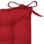 Voir la diapositive 4 : ATMOSPHERA Galette de chaise - 38 x 38 cm - Rouge