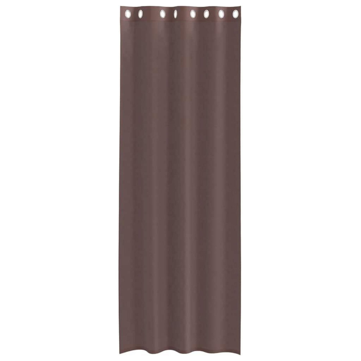 VIDAXL Rideaux en voile avec œillets 2 pcs marron 140x300 cm