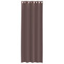 Voir la diapositive 4 : VIDAXL Rideaux en voile avec œillets 2 pcs marron 140x300 cm