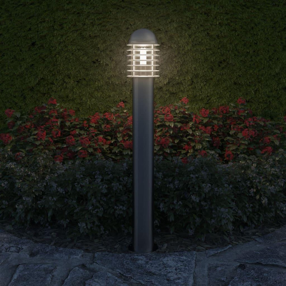 VIDAXL Lampadaire d'exterieur Acier inoxydable