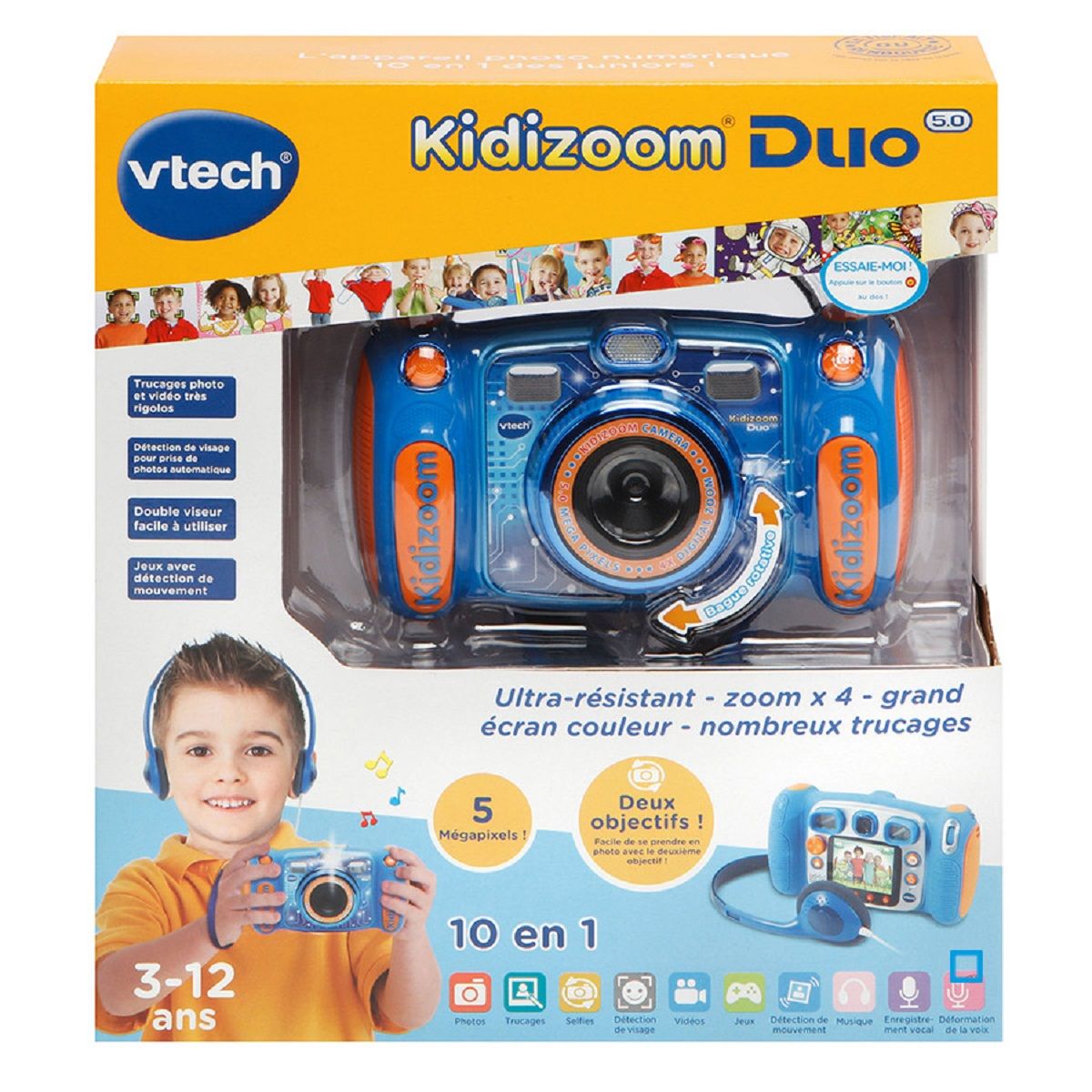 VTECH Appareil photo enfant Kidizoom Duo 5.0 Bleu
