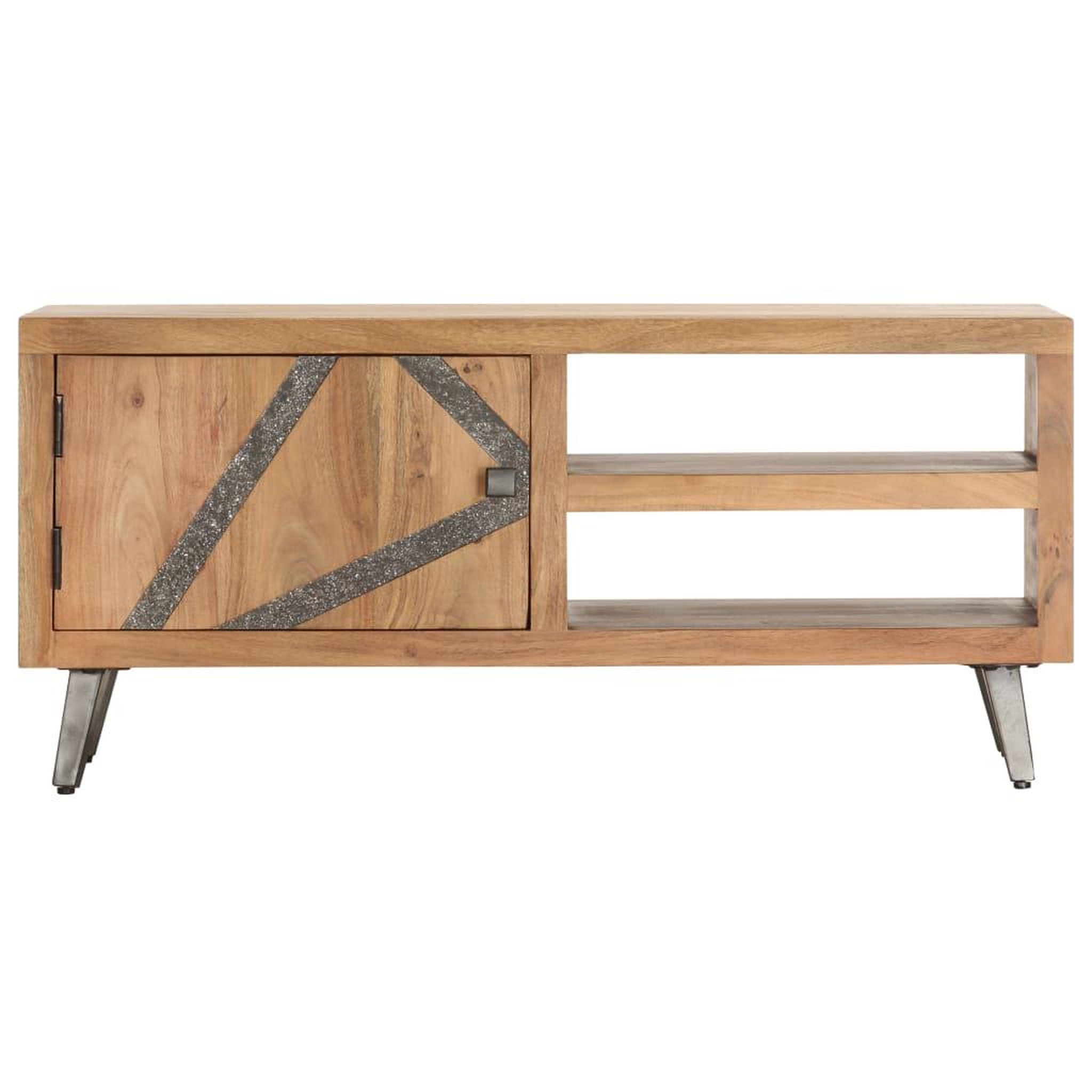 Voir la diapositive 3 : VIDAXL Table basse 90x45x40 cm bois d'acacia massif