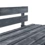Voir la diapositive 4 : VIDAXL Canape central palette de jardin Gris Bois de pin impregne
