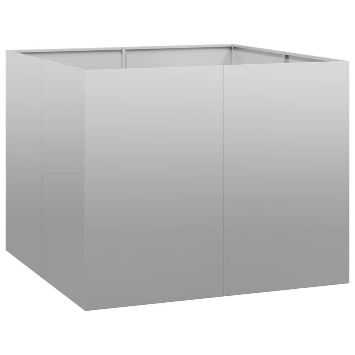 VIDAXL Jardiniere 100x100x80 cm acier galvanise
