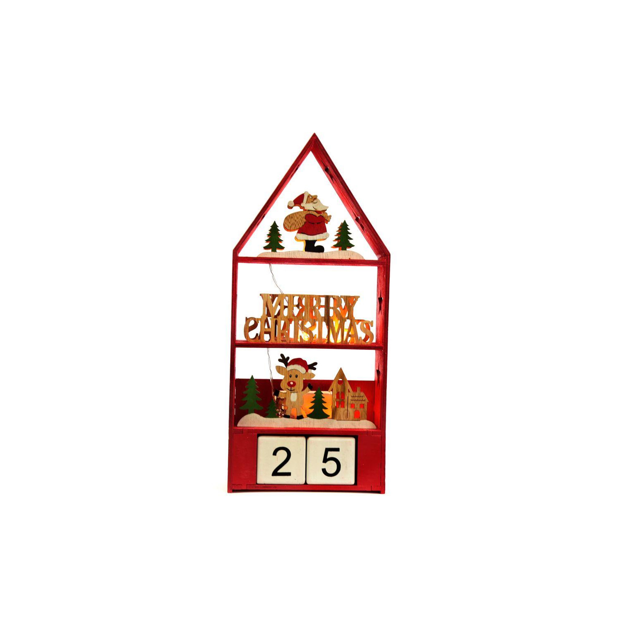 HEART OF THE HOME Calendrier de l'avent date pitsis - rouge