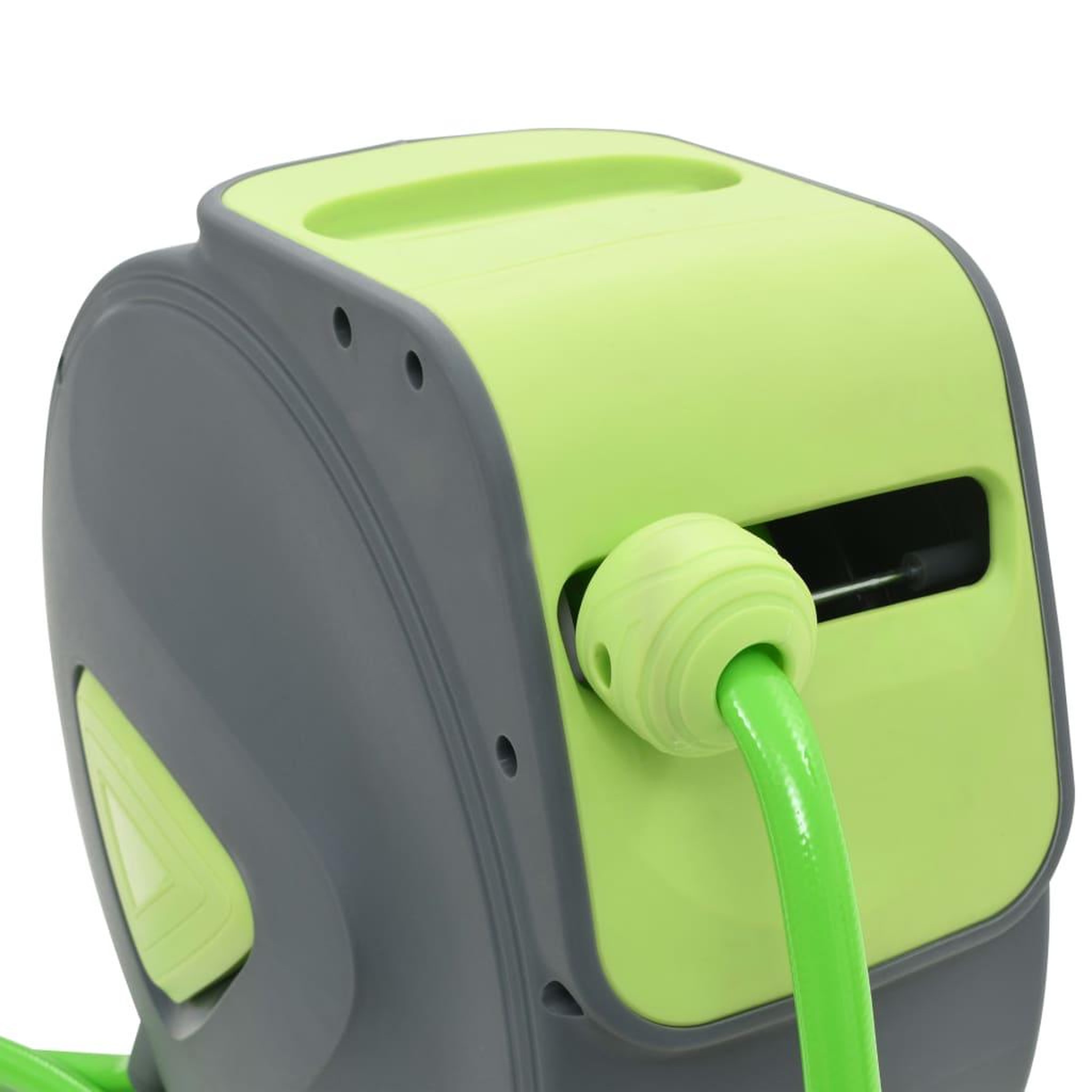 Voir la diapositive 4 : VIDAXL Enrouleur mural automatique pour tuyau retractable 20+2 m