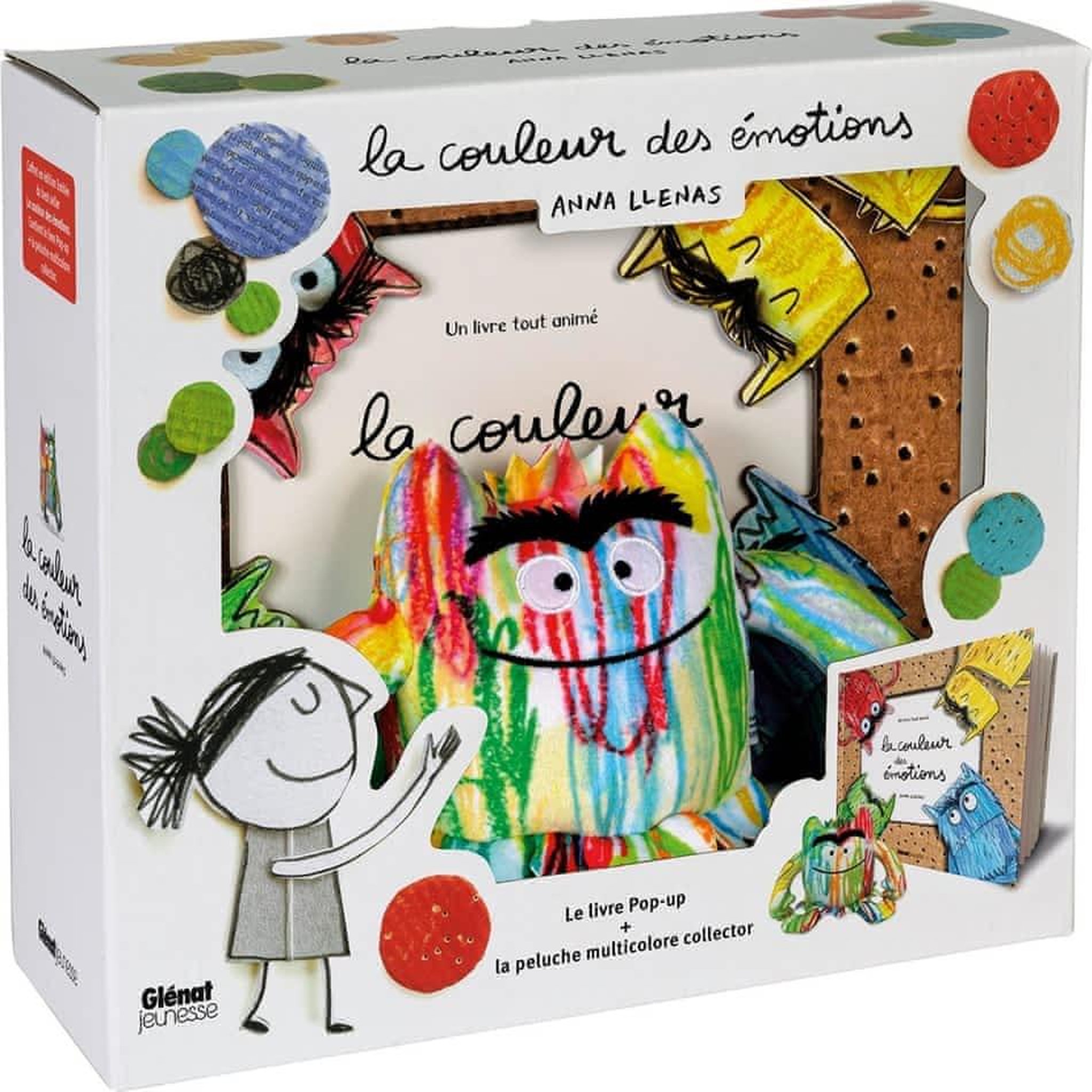 LA COULEUR DES EMOTIONS. COFFRET AVEC UNE PELUCHE MULTICOLORE COLLECTOR, EDITION COLLECTOR, Llenas Anna