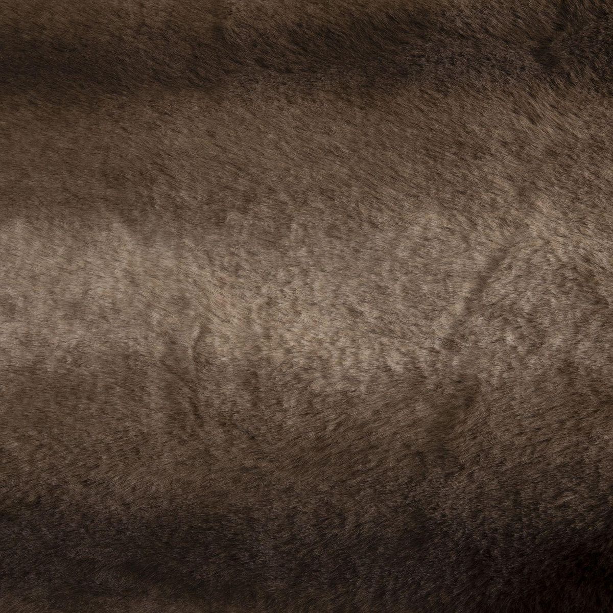 ATMOSPHERA Plaid imitiation fourrure Grizzli - 230x180 cm - Marron