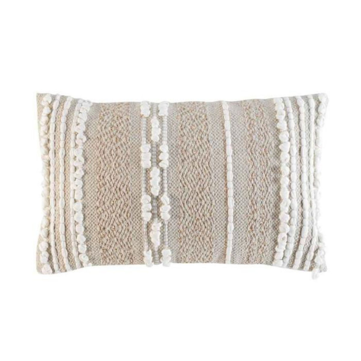 Paris Prix Coussin Déco  Blanca  30x50cm Naturel & Blanc