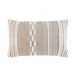 Paris Prix Coussin Déco  Blanca  30x50cm Naturel & Blanc