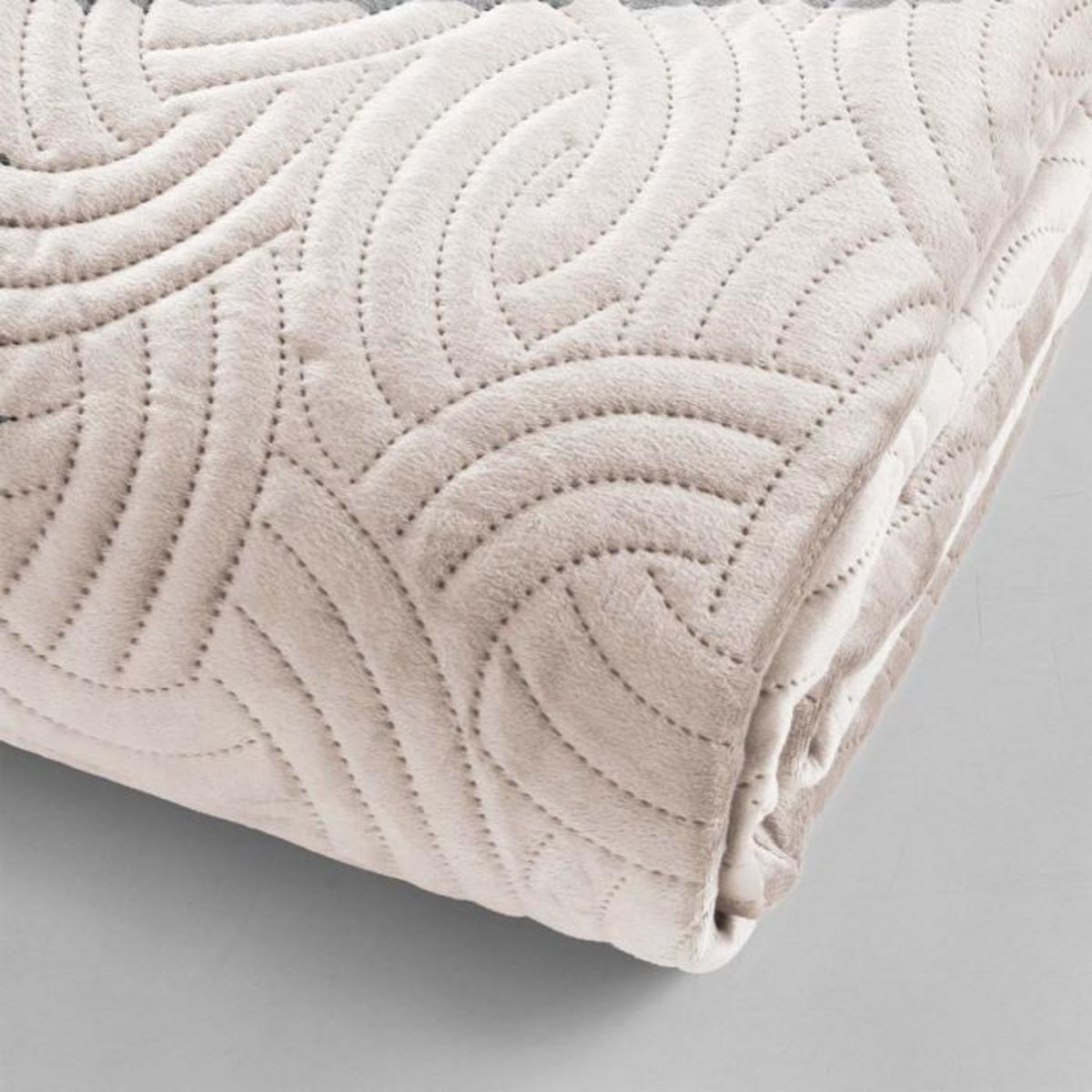 Paris Prix Couvre-Lit & 2 Housses de Coussin  Solange  220x240cm Naturel