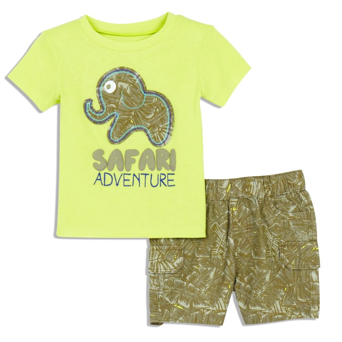 IN EXTENSO Ensemble tee-shirt manches courtes + short bébé