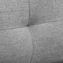 HOMCOM Fauteuil style art-déco dossier effet capitonné piètement incliné effilé métal noir extrémités dorées tissu gris